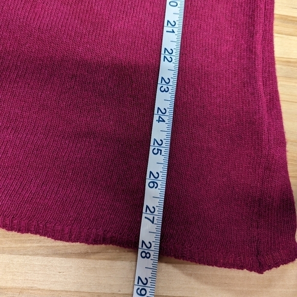 Free People Magenta Wool Blend Sweater Scoop Neck S - Picture 13 of 13